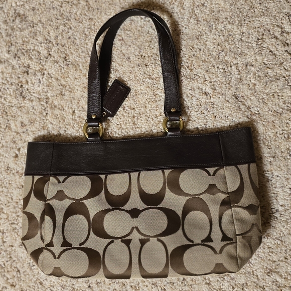 Brown Designer Tote Bag - Picture 1 of 10